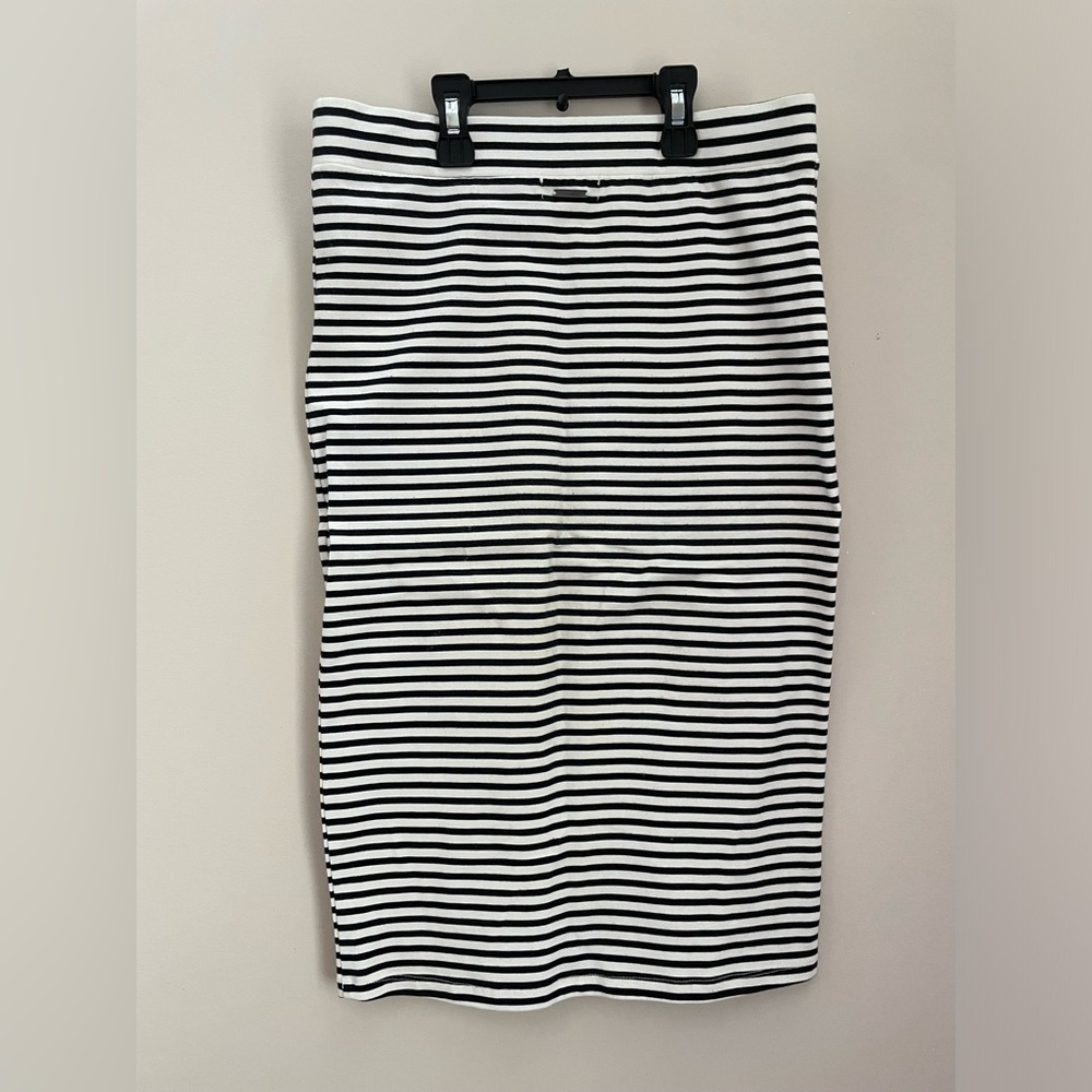 Roxy Black and White Midi Pencil Skirt